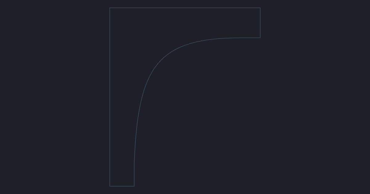 Cove crown - Moulding Profile and 1 m Extrusion