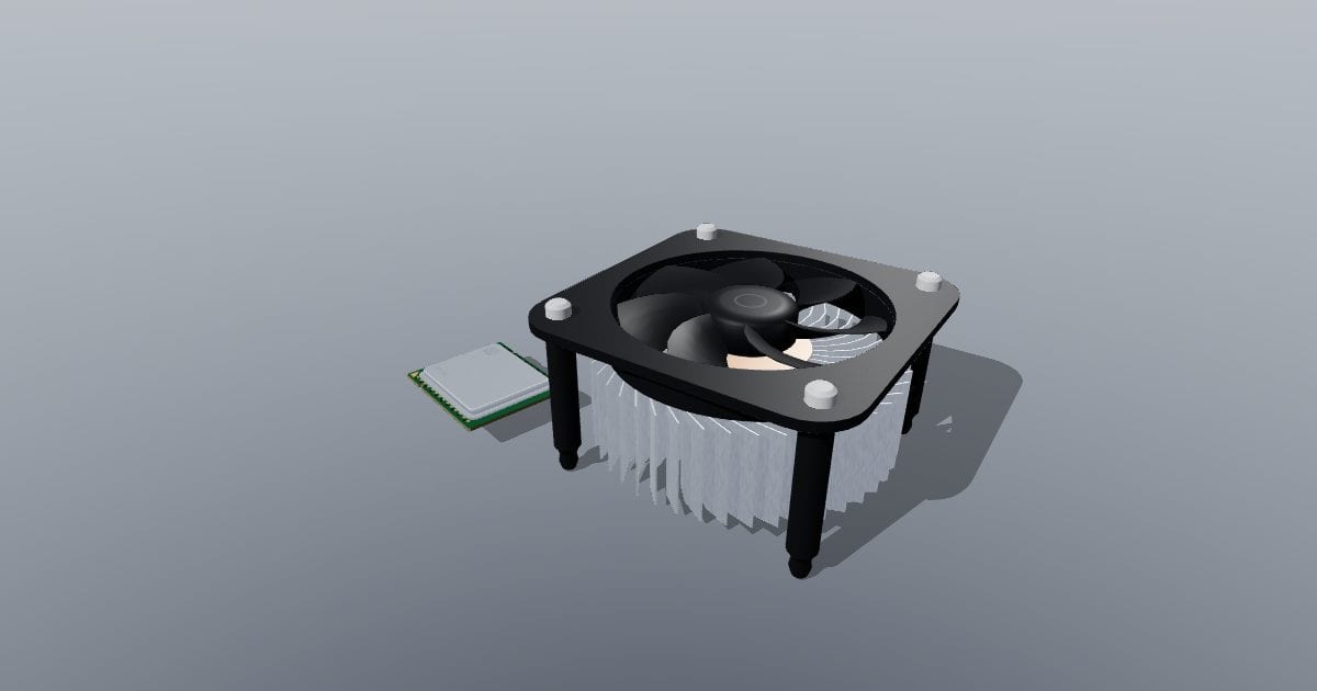 CPU with cooler