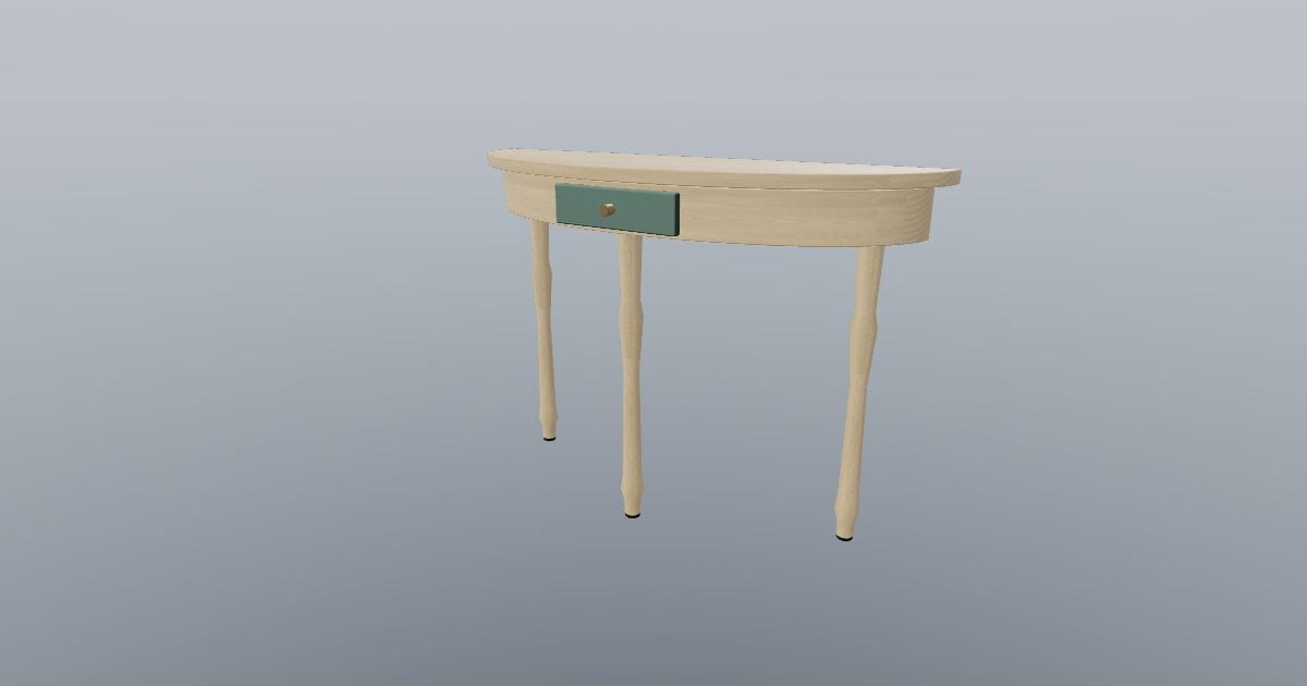 Crescent Hall - Half-Moon Console