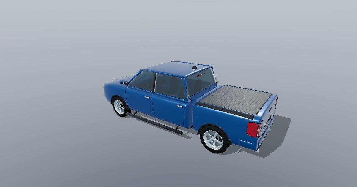 Crew-cab pickup with tonneau cover