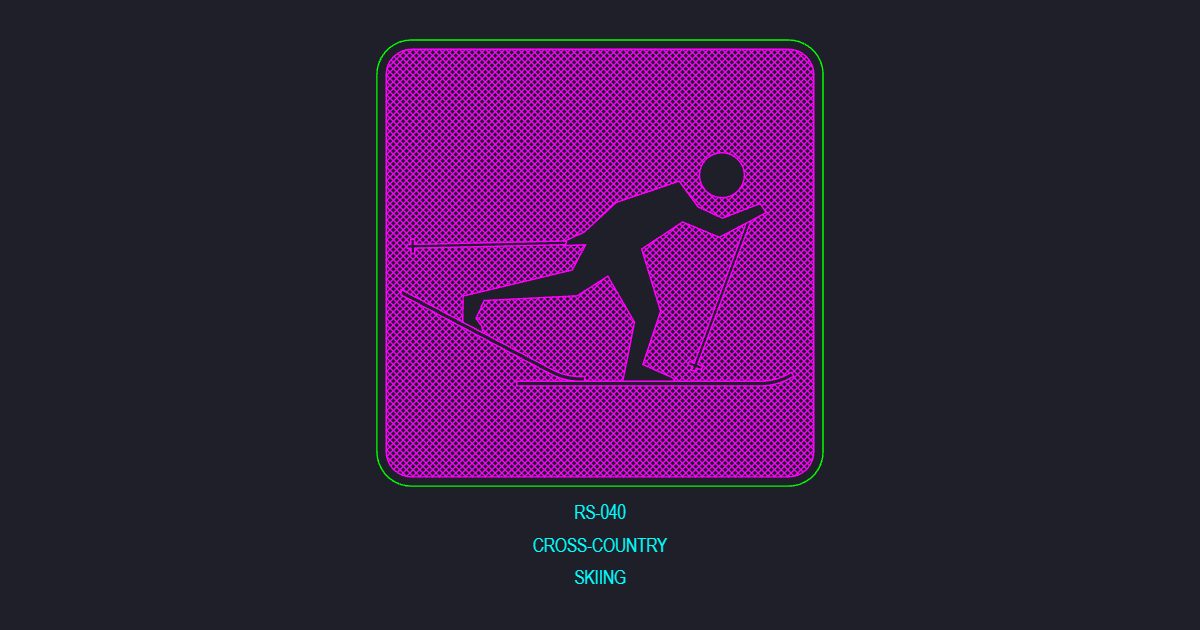 Cross-Country Skiing Sign (USFS RS_040)