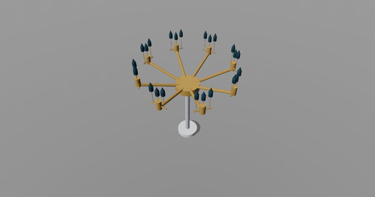 Crystal chandelier - Original lighting CAD