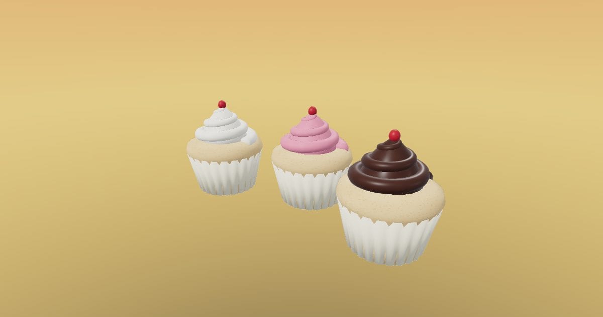 Cupcakes set