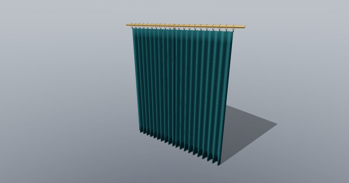 Curtain pair closed - Original Interior Furnishing