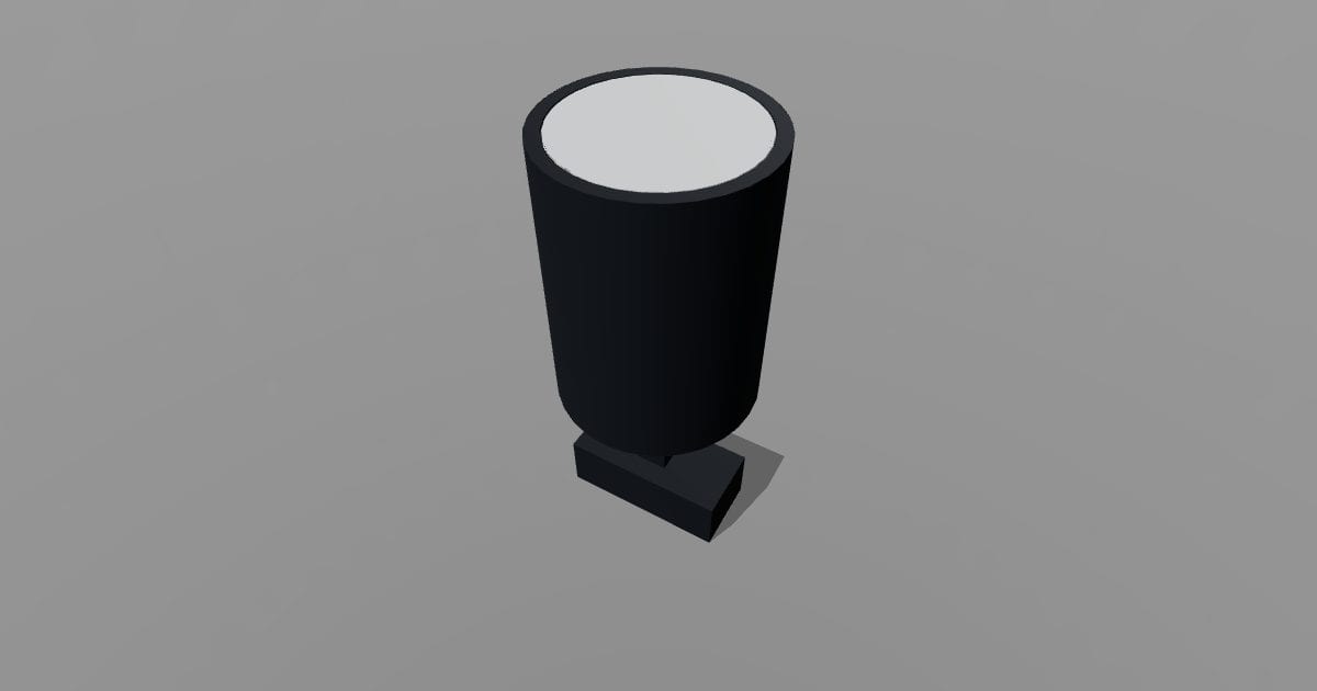 Cylinder track spotlight head
