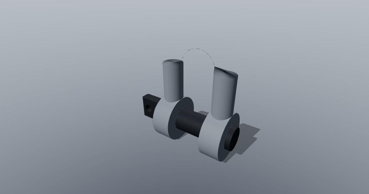 D shackle, 20 mm pin