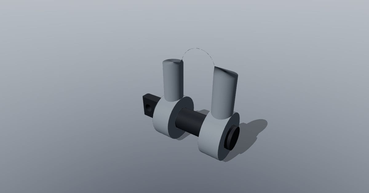 D shackle, 8 mm pin