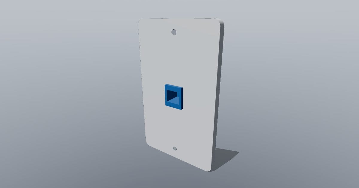 Data outlet wall plate
