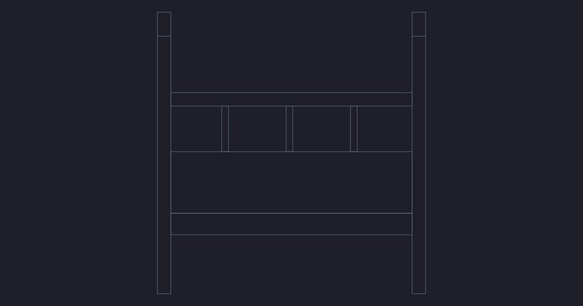 Daybed elevation - CAD Block