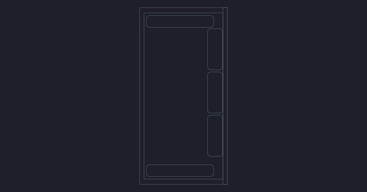Daybed plan - CAD Block