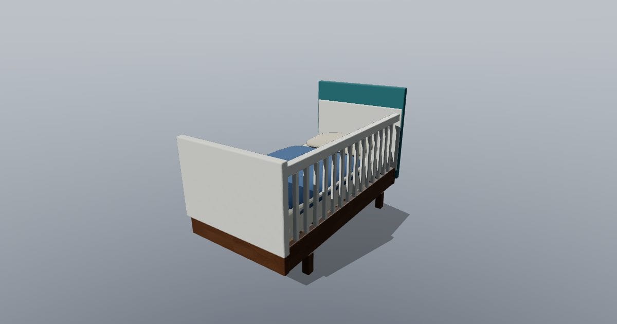 Daybed with bedding - Original Interior Furnishing