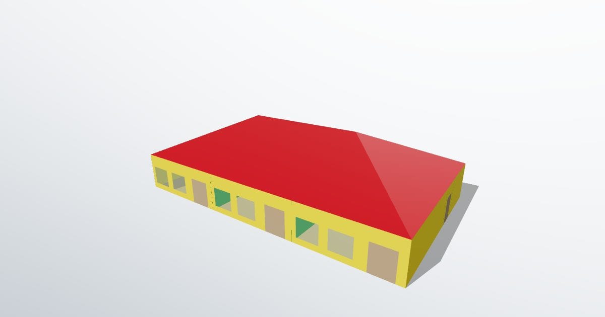 Daycare centre with playground (energy model)