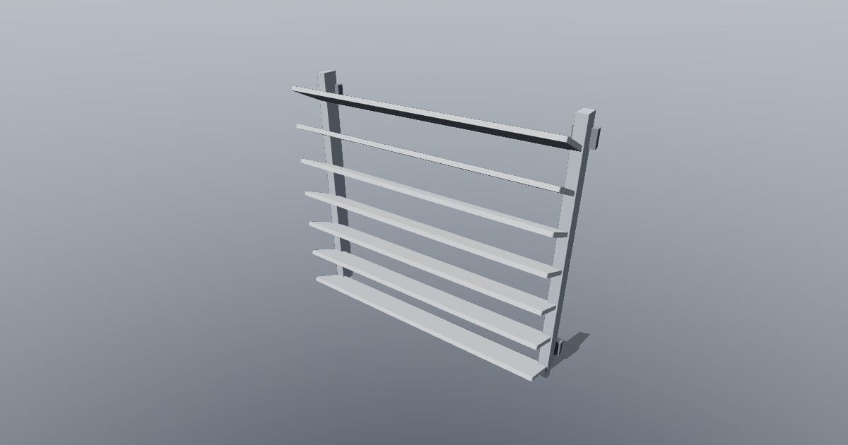 Daylight louvers - Original lighting CAD