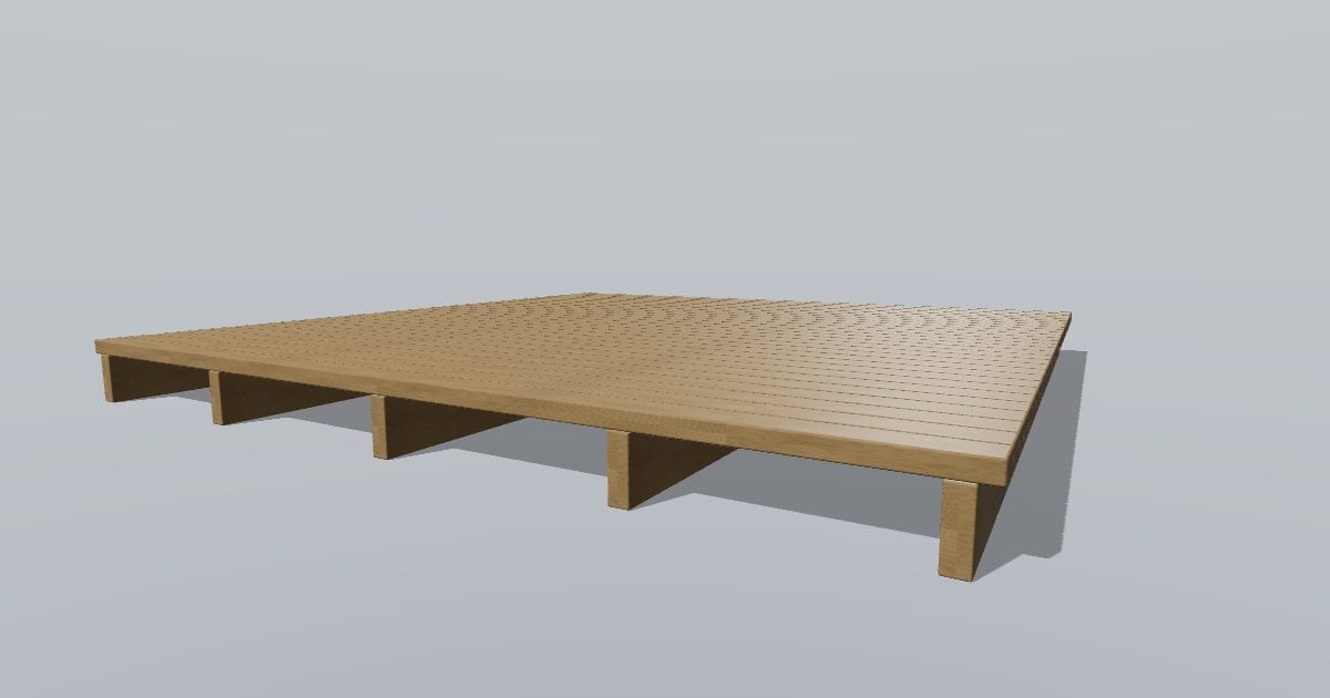 Deck module 3 x 3 m - Original exterior model