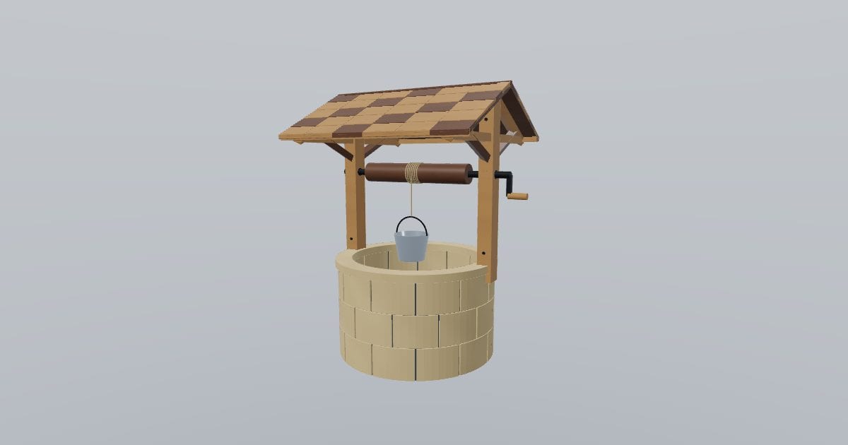 Decorative wishing well