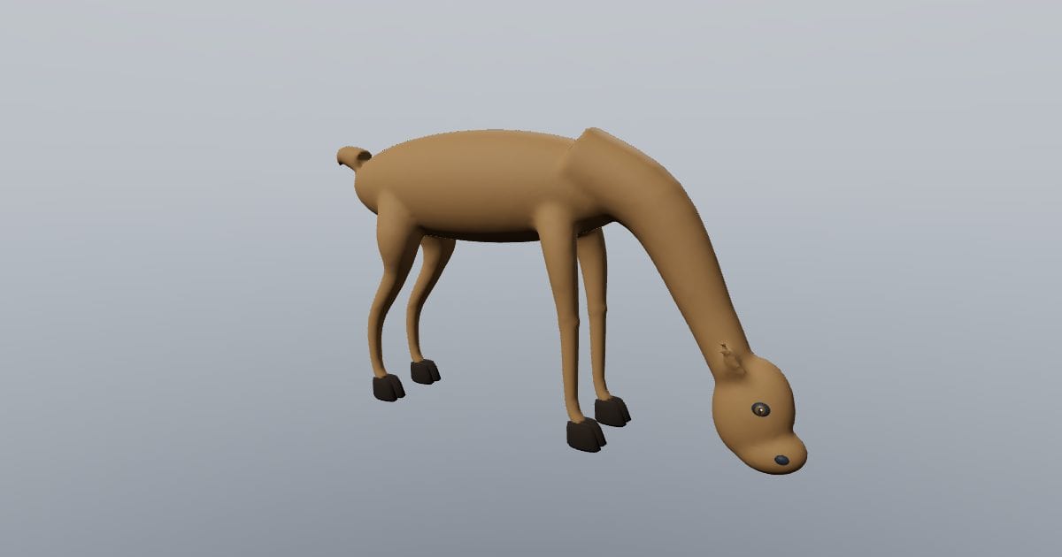 Deer grazing