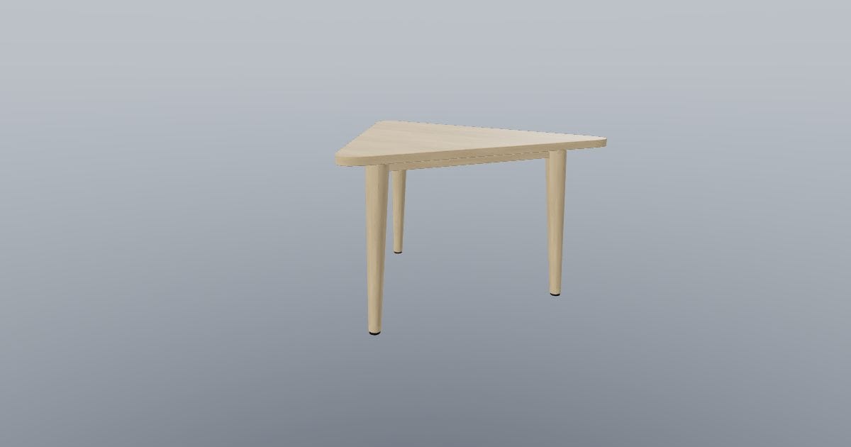 Delta Three - Triangular Dining Table