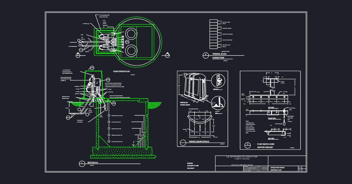 Deluxe Pump Station Electrical Plan (USFS E0002000)