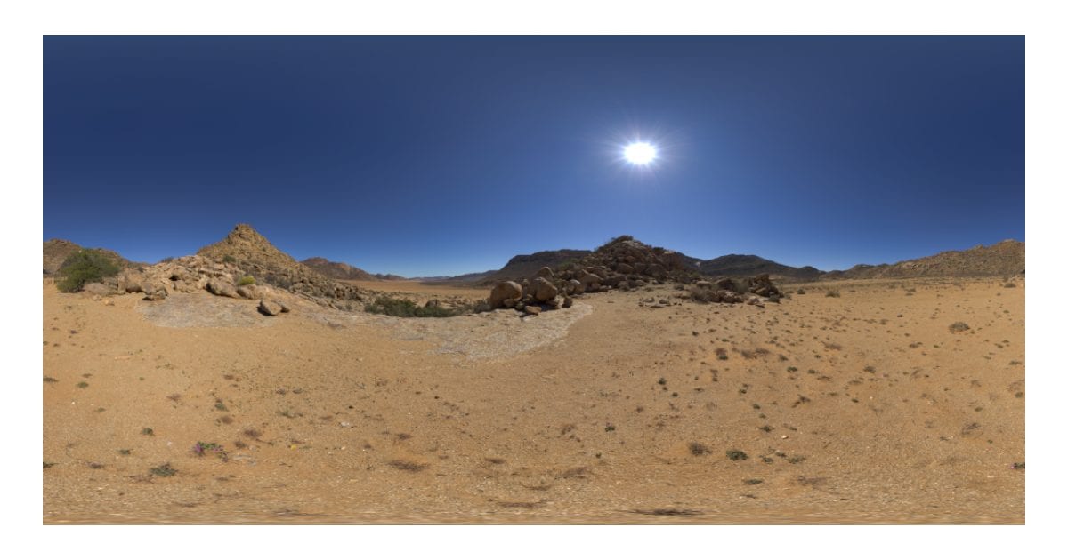 Desert at midday (HDR)