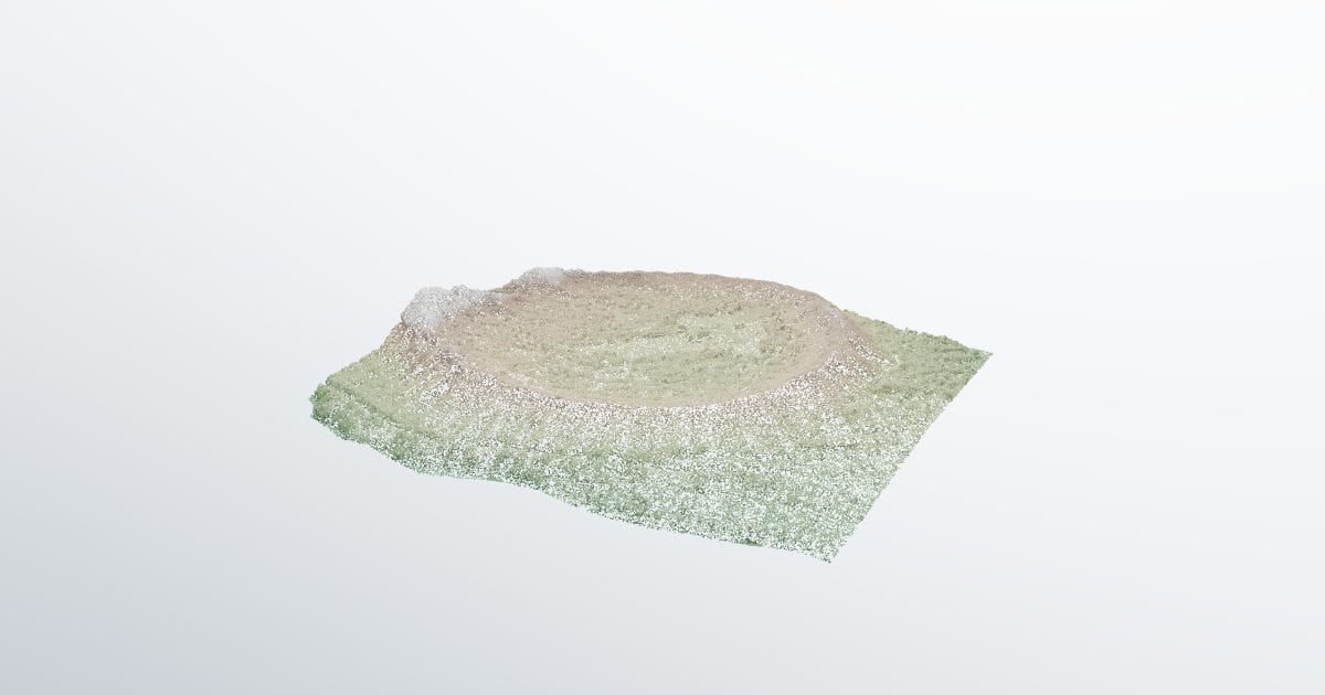 Diamond Head crater, aerial LiDAR (E57)