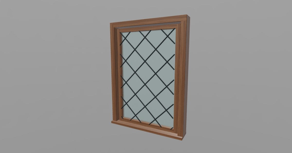 Diamond - Leaded Diamond Window