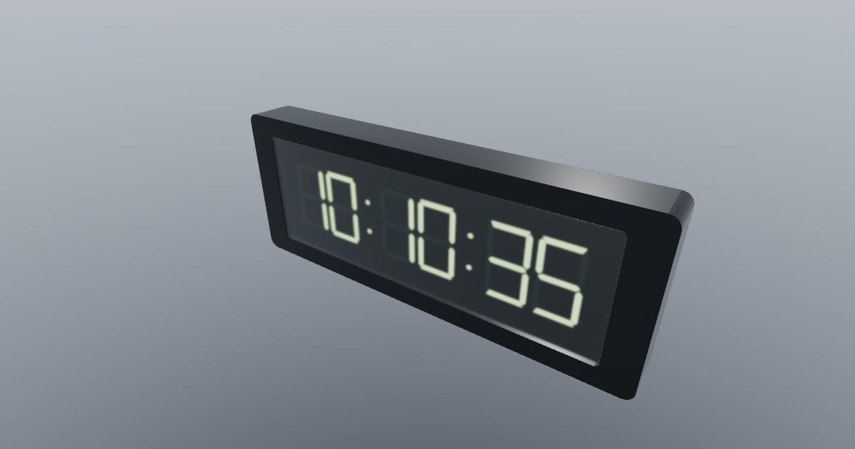 Digital wall clock