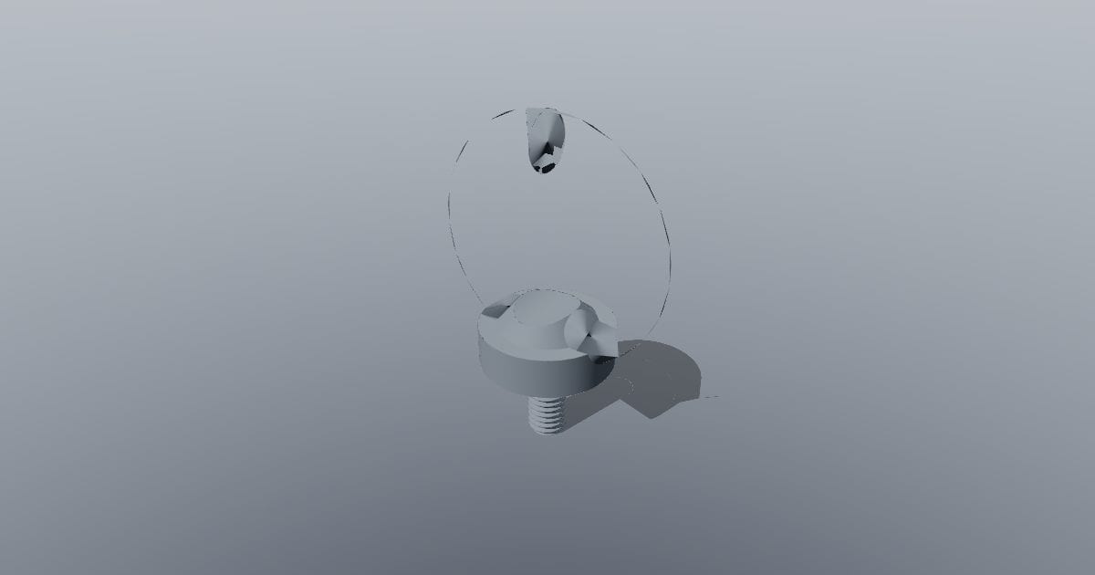 DIN 580-style lifting eye bolt M6