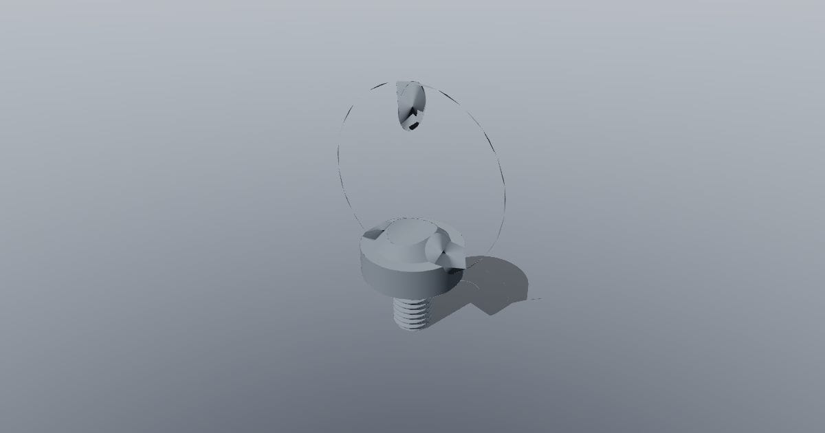 DIN 580-style lifting eye bolt M8