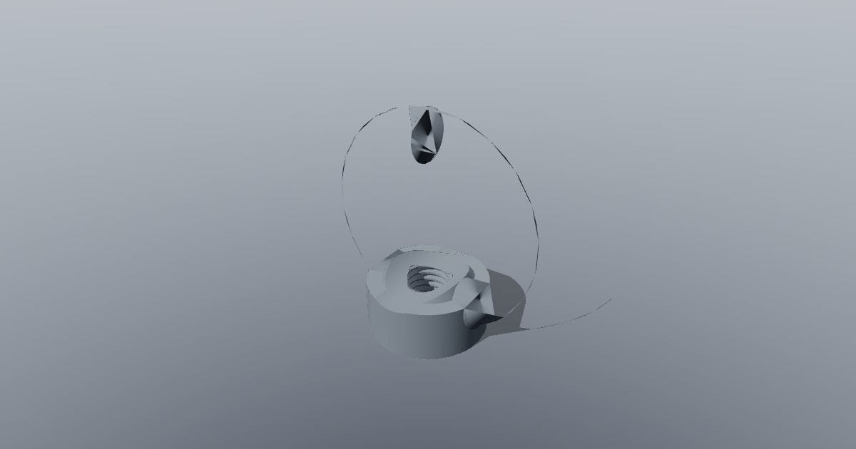 DIN 582-style lifting eye nut M8