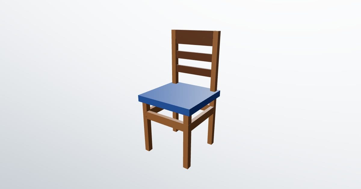 Dining chair (glTF)