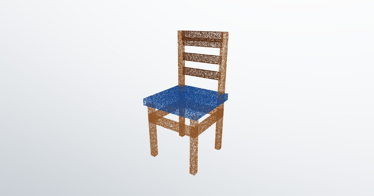 Dining chair point cloud