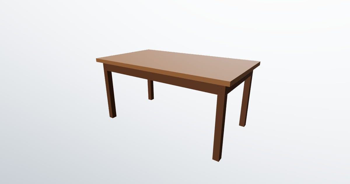 Dining table (X3D)