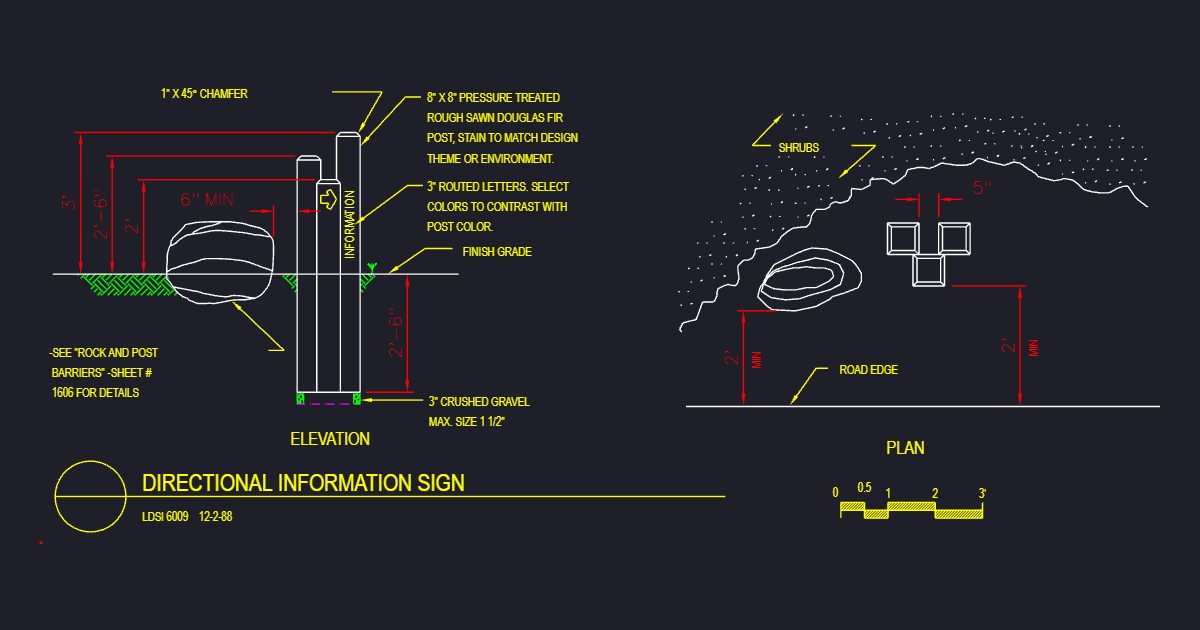 Direcitonal Information Sign (USFS LDSI6009)
