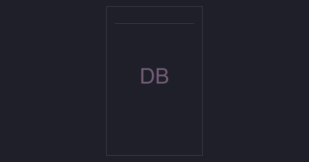 Distribution panel - CAD Block