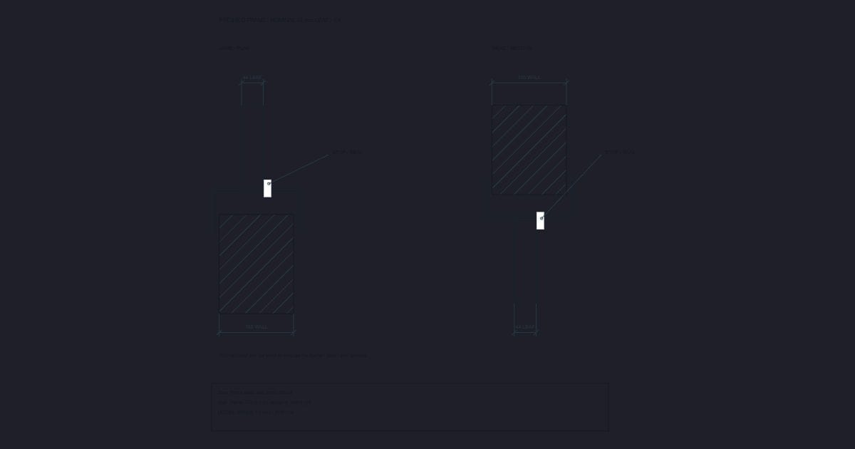 Door frame head and jamb details
