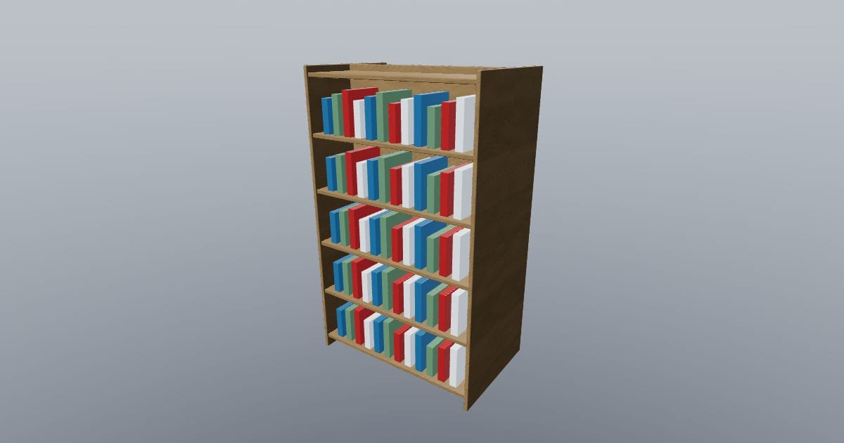 Double sided library shelving - Education furniture