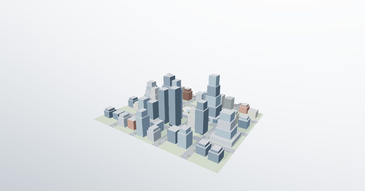 Downtown towers (CityGML)
