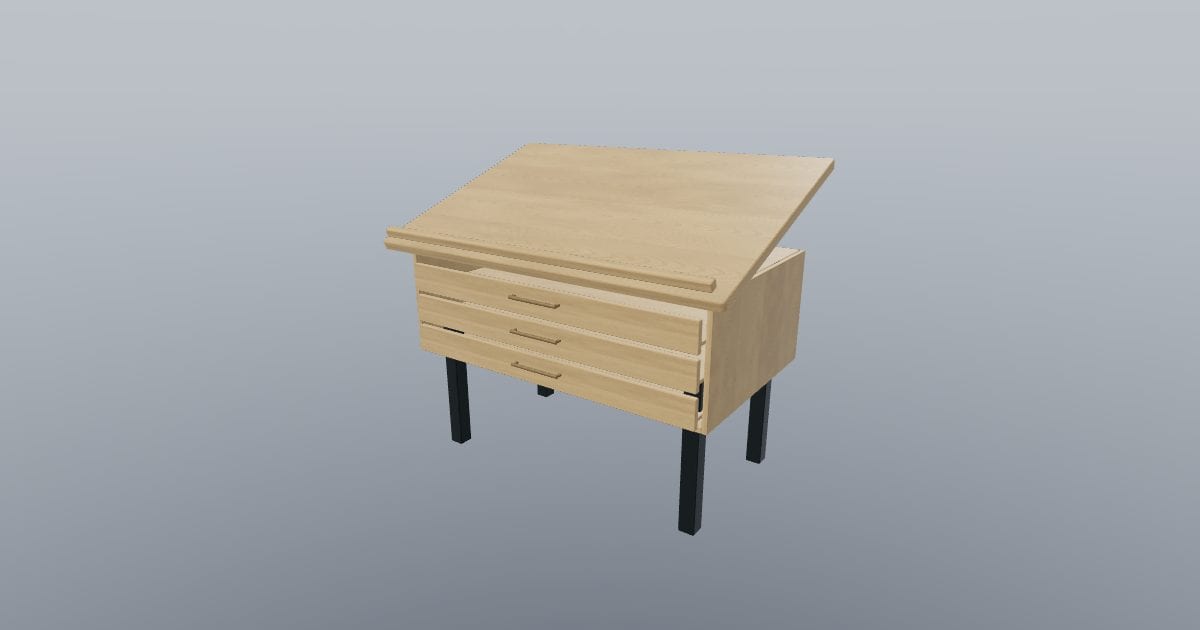 Drafting flat-file table - Drafting Table
