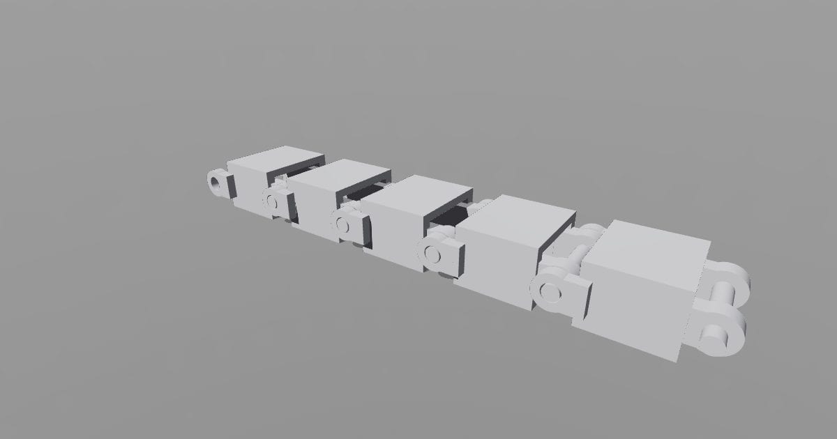 Drag chain five-link assembly