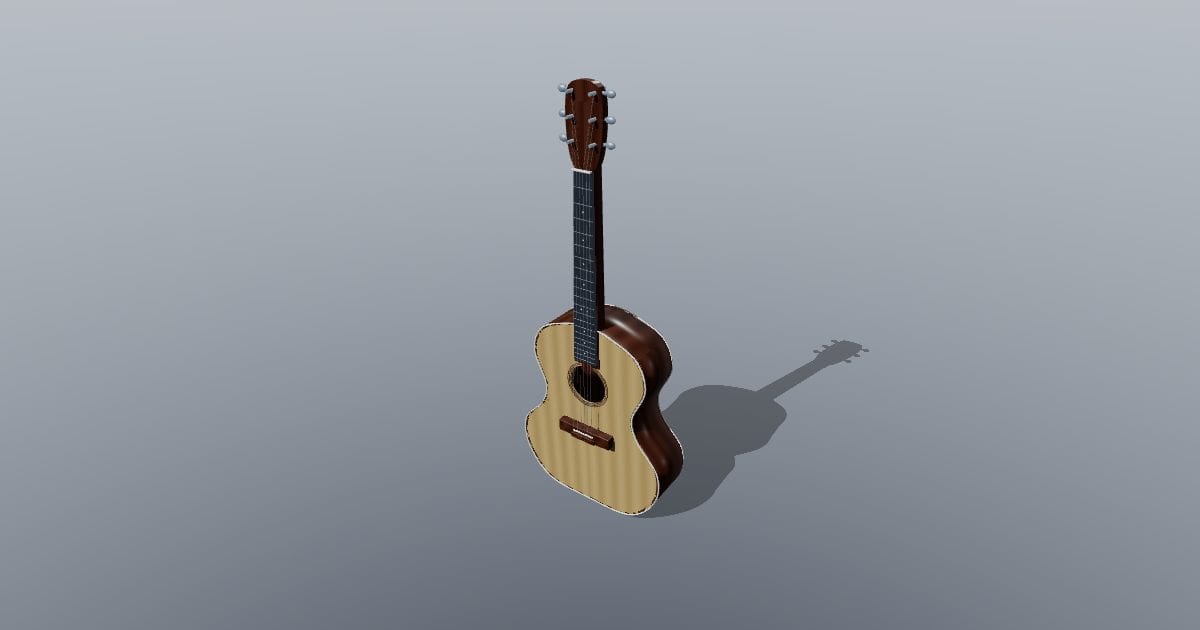 Dreadnought acoustic guitar