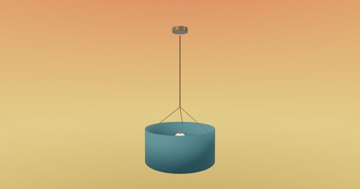 Drum - Fabric Drum Pendant