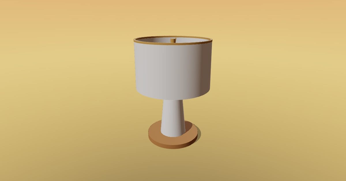 Drum table lamp - Original lighting CAD