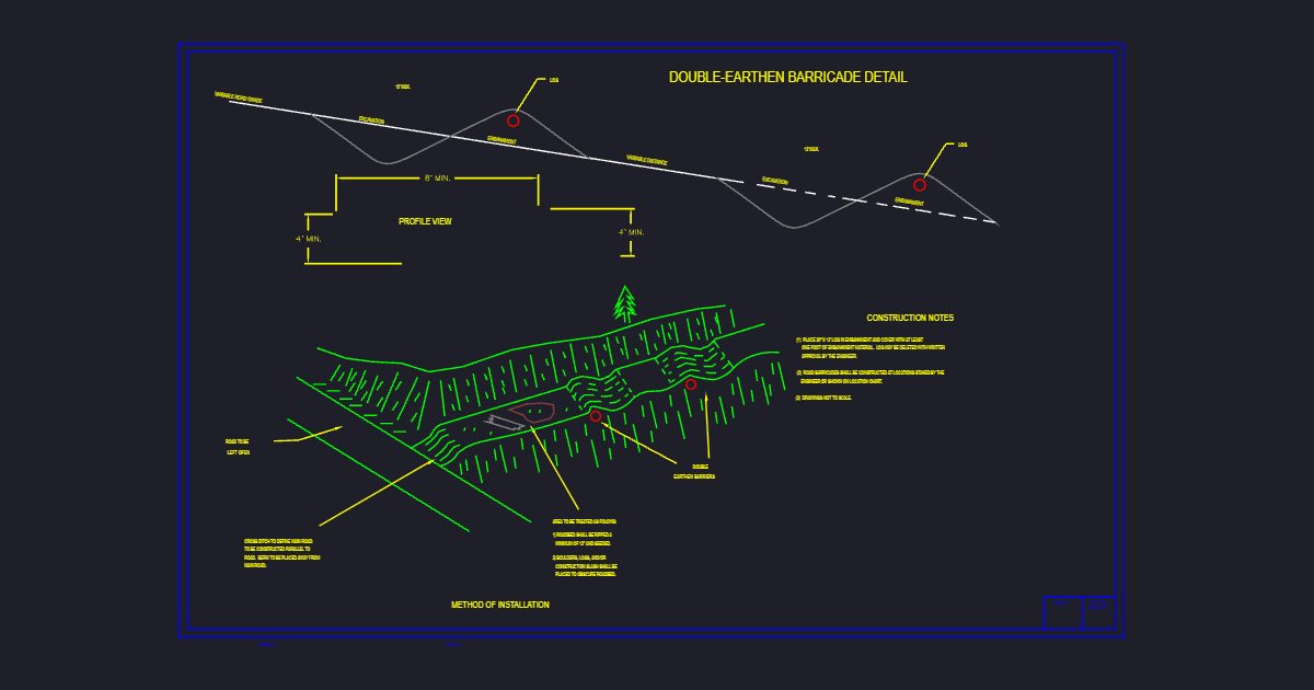 Earthen Barricade (USFS BPZ00034)