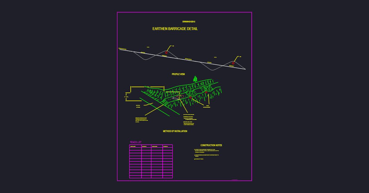 Earthen Barricade (USFS T835_2)