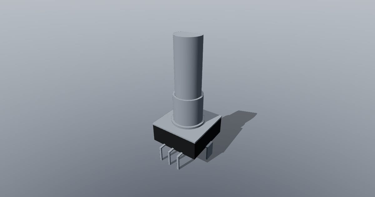 EC11-style rotary encoder with push switch