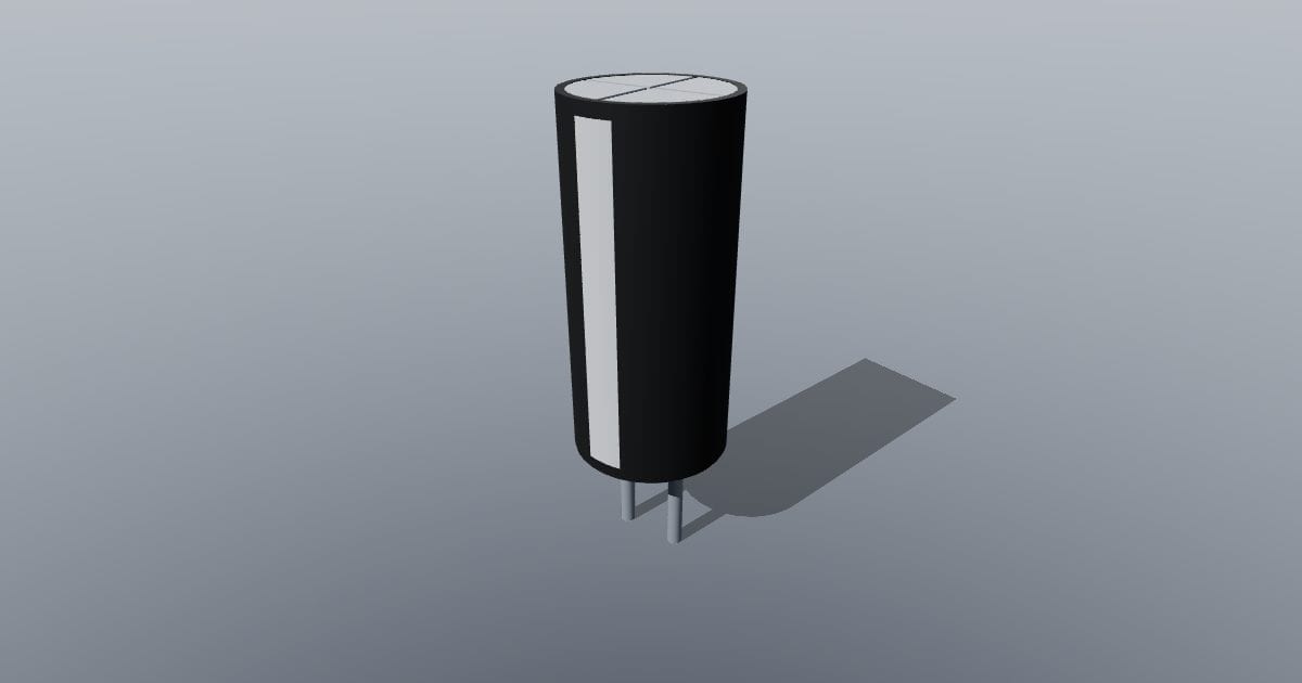 Electrolytic capacitor, 5 mm
