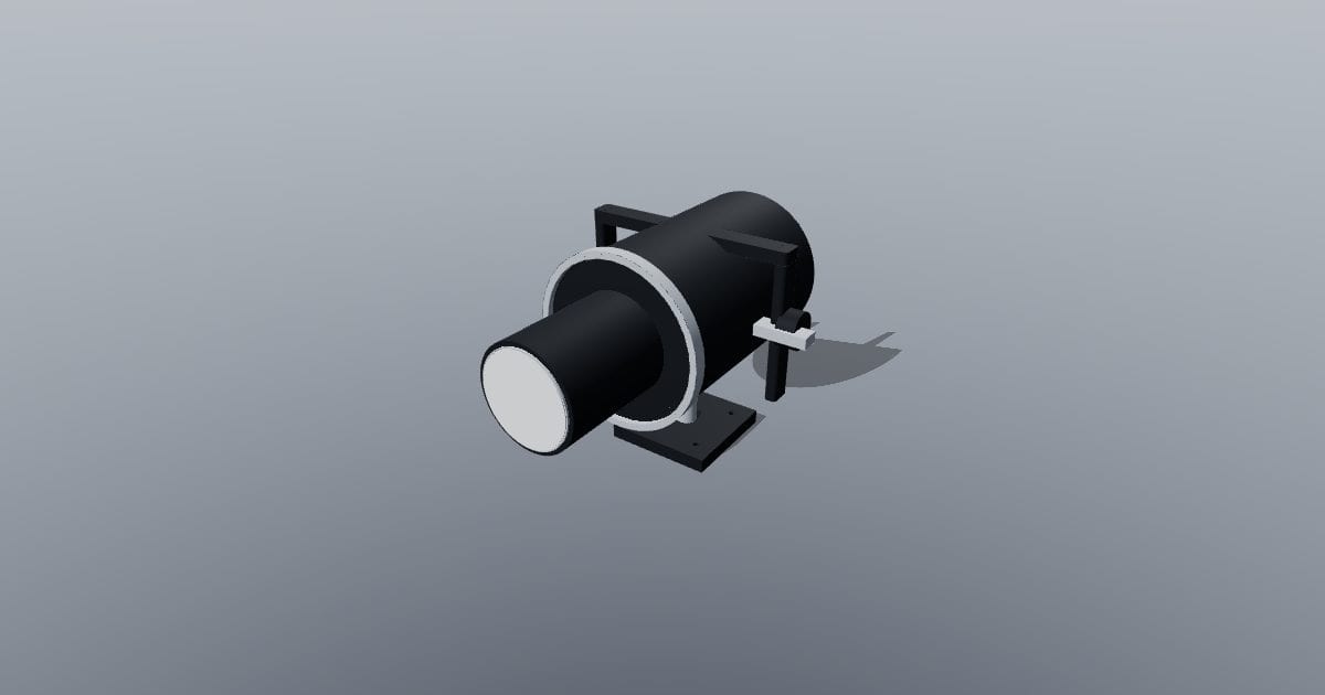 Ellipsoidal stage light - Original lighting CAD