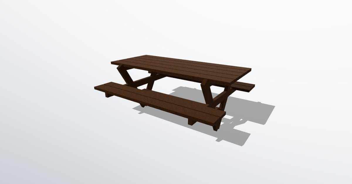 Email with a picnic table model (EML)