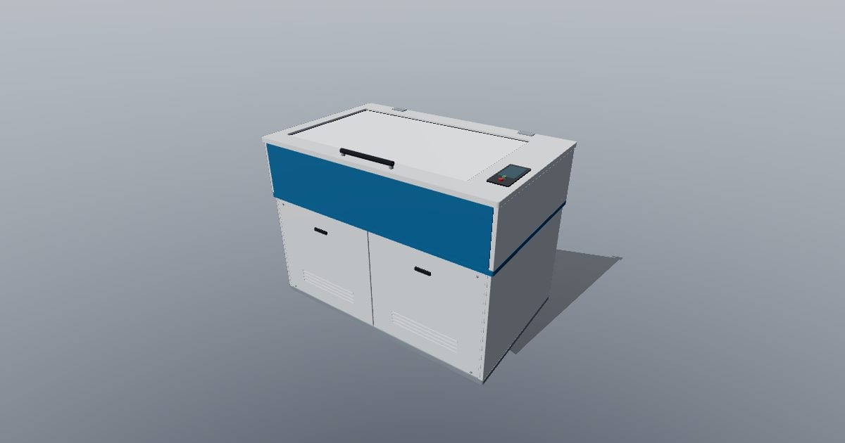Enclosed laser cutter