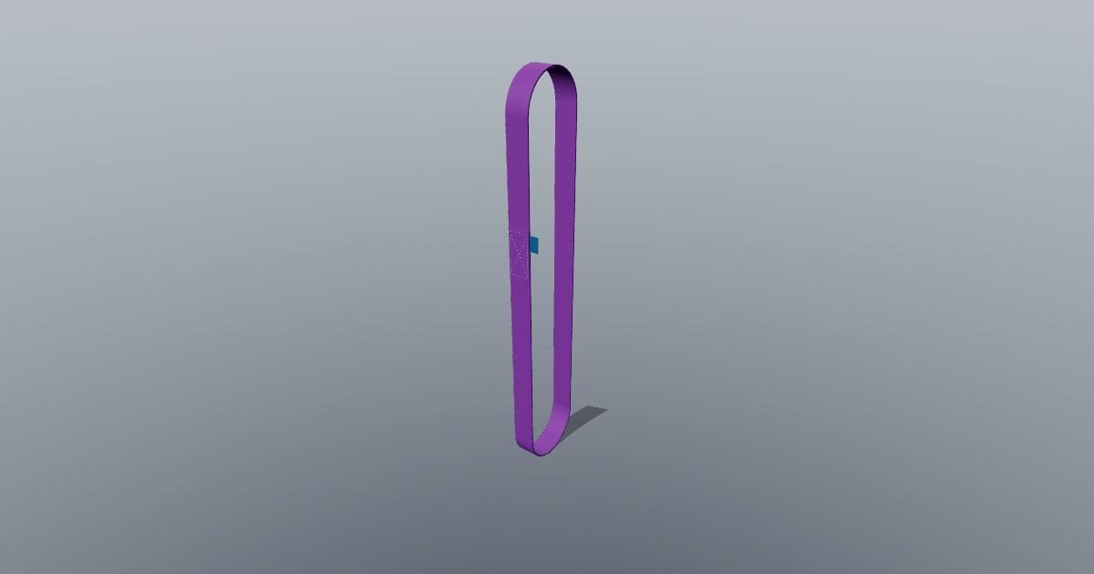 Endless webbing lifting sling
